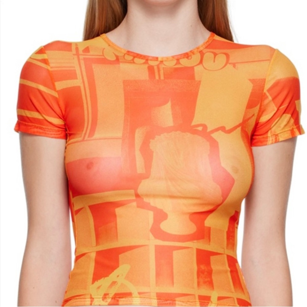 Miaou mini tee stone orange size SMALL